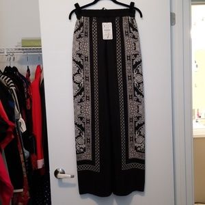 ZARA 100% Silk Pallazzo Pants Size S